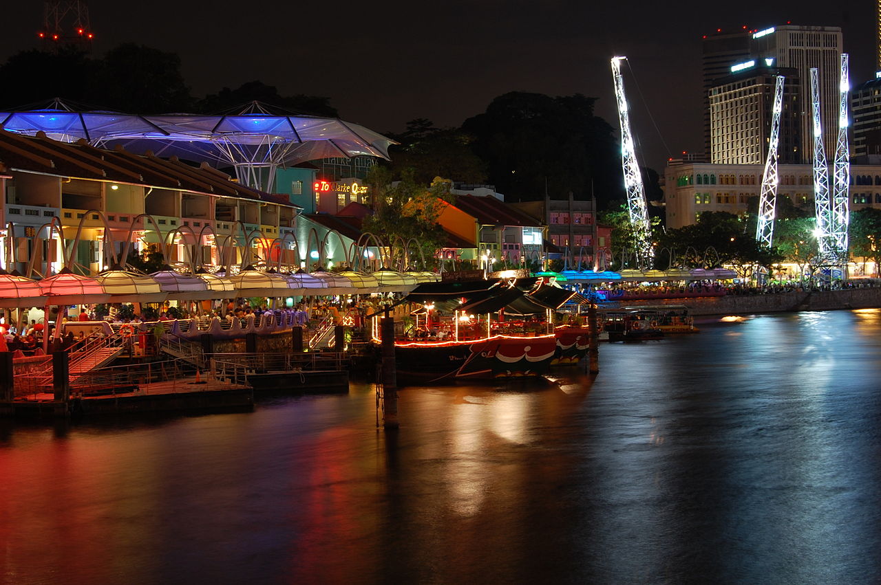 Singapore River cruise at night